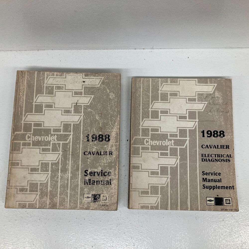 Auto Books Lot of 2 Chevrolet Cavalier Service Manual Repair 1988